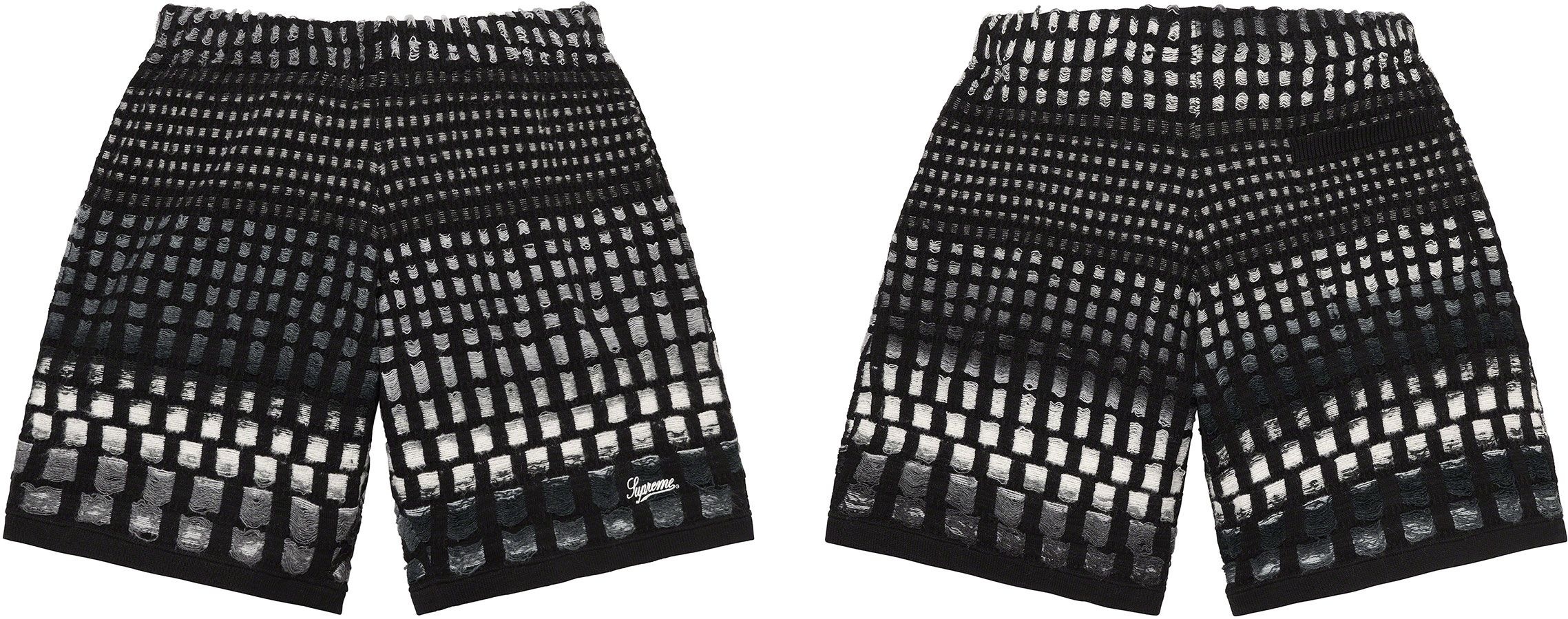 Gradient Grid Knit Short view 24